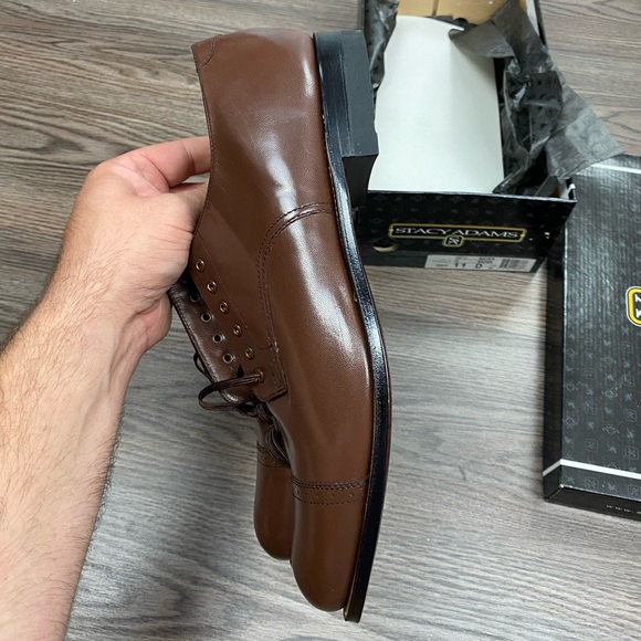 NEW Stacy Adams Madison Brown Oxfords 11 D main image 12